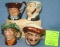 Group of Four vintage Royal Dalton character mugs