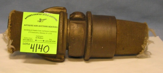 Antique fire hose coupling kit by the Acrin Brass Co.