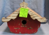 Antique hand painted birdhouse