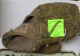 Vintage leather baseball glove