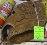 Vintage leather baseball glove