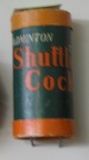 Vintage badminton shuttlecocks containers