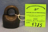Antique cast iron barrel lock