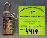 Vintage combination lock by prestolock USA