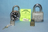 Group of 4 pad locks