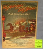 Early fireman’s sheet music booklet