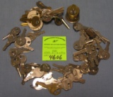 Collection of antique and vintage keys