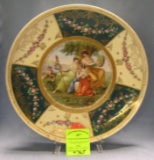 Large Victorian decorated serving platter