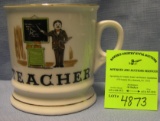 Vintage shaving mug titled teacher