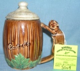 Early Canadian decorated beer mug