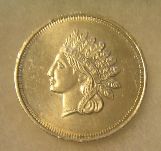 Liberty Indian head 1 troy ounce commemorative coin