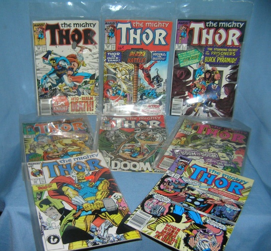 Group of vintage Thor comic books