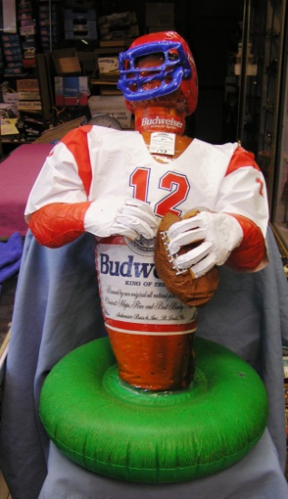 inflatable Budweiser football player store display