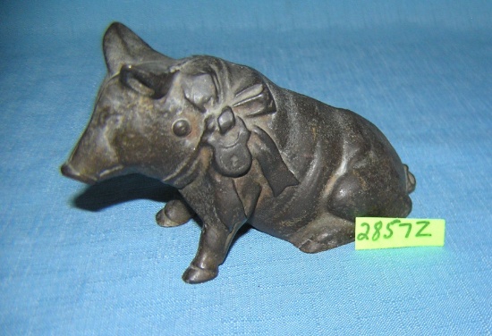 Antique Cast iron pig bank