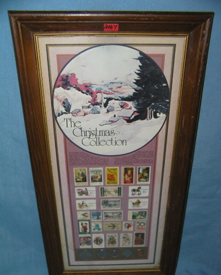 The Christmas stamp and coin collection