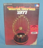 World Series 1977 official program featuring Kansas City Royals  and LA Dod