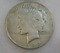 1923 Peace silver dollar in very good condition