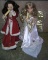 Pair of mechanical and animated holiday angels