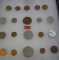 Collection of world coins