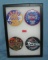 Group of vintage NBA basketball pin back buttons