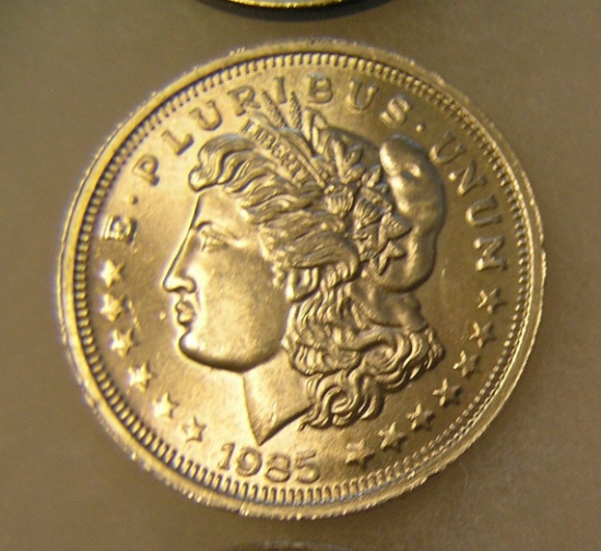 Morgan head 1 troy ounce silver commemorative coin