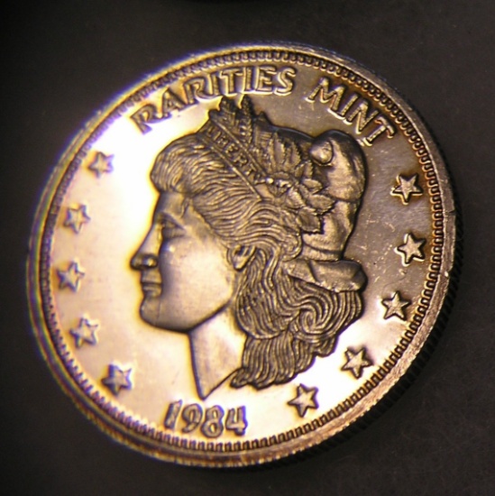 Morgan head 1 troy ounce silver commemorative coin