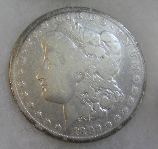 1882 Morgan silver dollar in very good condition