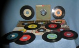 Collection of vintage 45 RPM records
