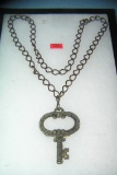 Oversized key necklace circa 1950's