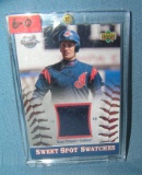 Omar Vizquel game used uniform material baseball card