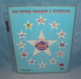 Vintage 1976 NY Mets program and score card
