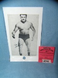 Don Leo Jauathan wrestling exhibit penny arcade card