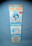 Group of 1964-1965 NY World's Fair travel stickers