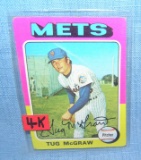 Vintage Tug McGraw NY Mets all star baseball card