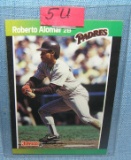 Vintage Roberto Alomar all star rookie baseball card