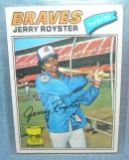 Vintage Jerry Royster all star rookie baseball card