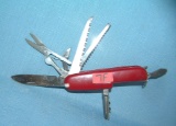 Eleven blade Swiss Army knife style pocket knife