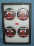Group of Chicago Bulls basketball pin back buttons