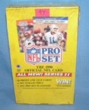NFL pro football factory sealed unopened box 1990