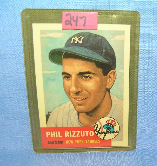 Phil Rizzuto retro style baseball card