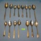 Group of vintage flatware spoons