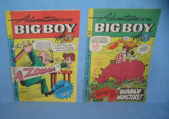 Pair of Bob's Big Boy Adventures comic books