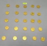 Group of vintage tokens