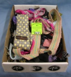 Box full of quality belts and accessories