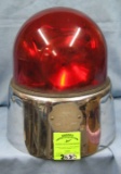 Vintage police car lighted flashing signal light