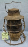 Antique city of New York railroad lantern