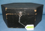 Antique felt lined glove/trinket box