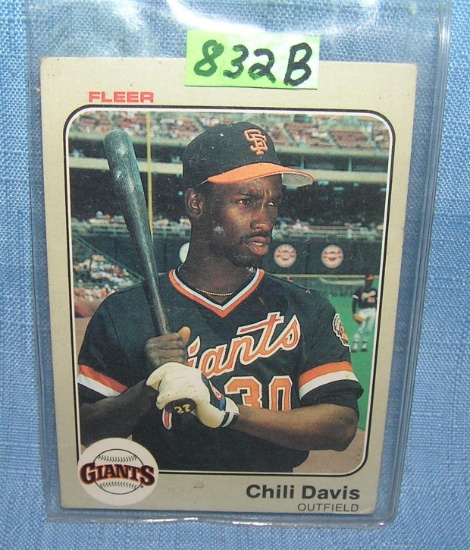 Chris Davis rookie baseball card