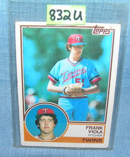 Frank Viola rookie baseball card