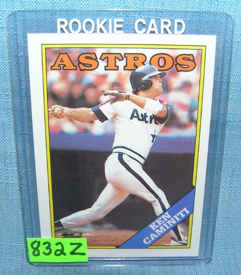 Ken Caminiti rookie baseball card